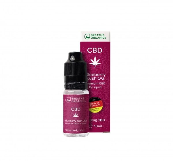 Breathe Organics CBD E-Liquid Blueberry Kush
