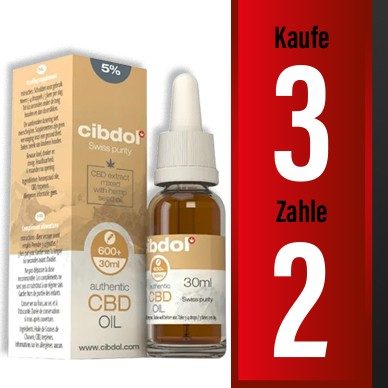 3 X Cibdol CBD Hanfsamenöl 5% | 30ml