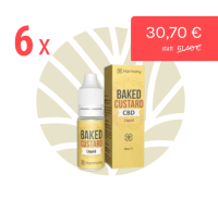 Harmony Vorteilsbundle CBD Liquid Baked Custard 10ml Flasche & Verpackung & Rabatt