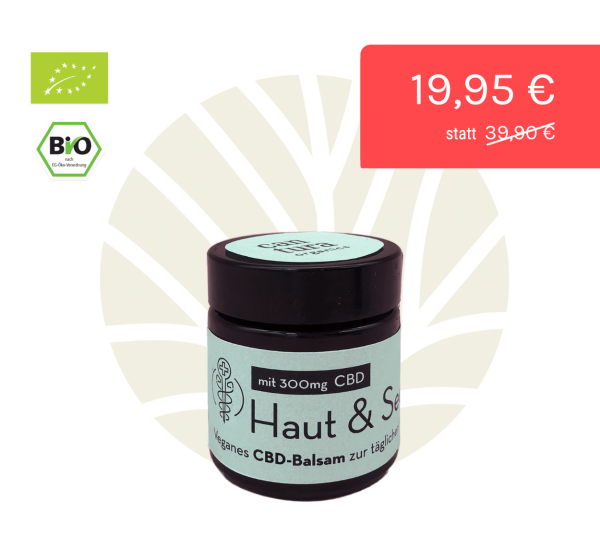 Cantura CBD-Balsam Haut & Seele Dose & Rabatt