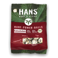 HANS Brainfood BIO-HANF-POWERBALLS KAKAO Packung Vorderseite