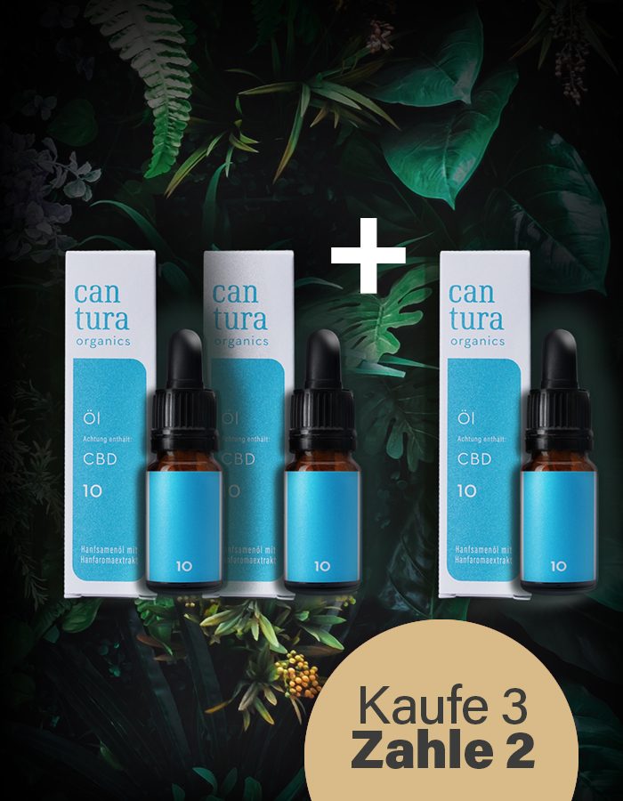 3 für 2 Cantura CBD Öl 10%