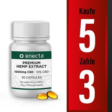 5 X Enecta CBD Kapseln 10%