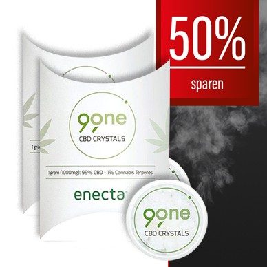 2 X Enecta 99ONE CBD Kristalle 99%