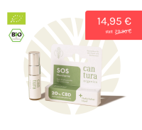 Cantura SOS-Mundspray 20% CBD - Hanfgeschmack Spray Dose mit Verpackung & Rabatt