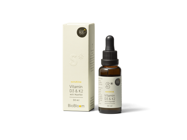 BioBloom Natural Sun - Vitamin D3 & K2 Tropfen 30ml