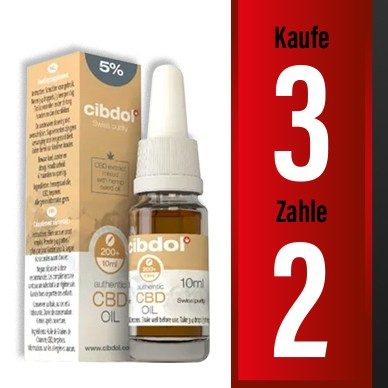 3 X Cibdol CBD Hanfsamenöl 5% | 10ml
