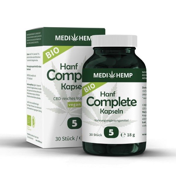MEDIHEMP Hanf Complete CBD Kapseln 5%
